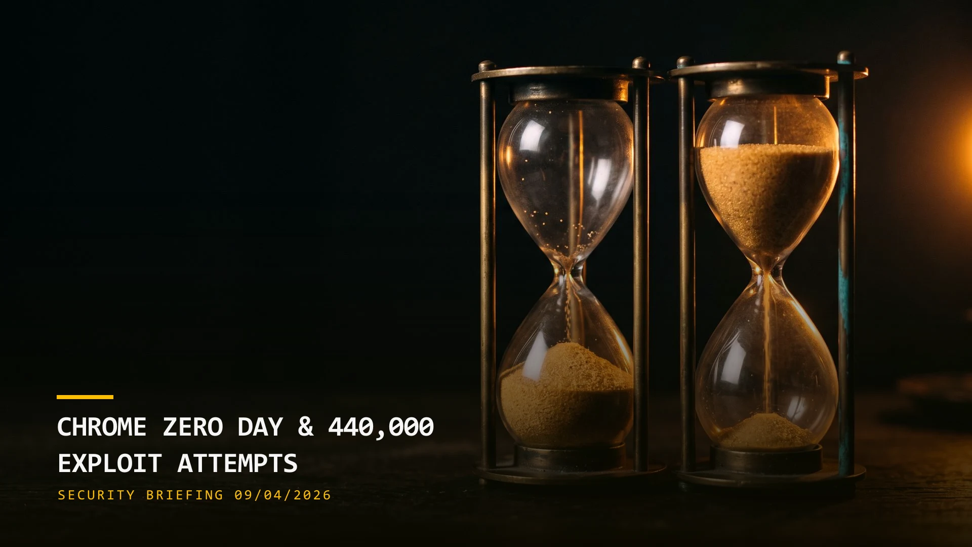 A Chrome Zero-Day and 440,000 Exploit Attempts (09/04/2026)