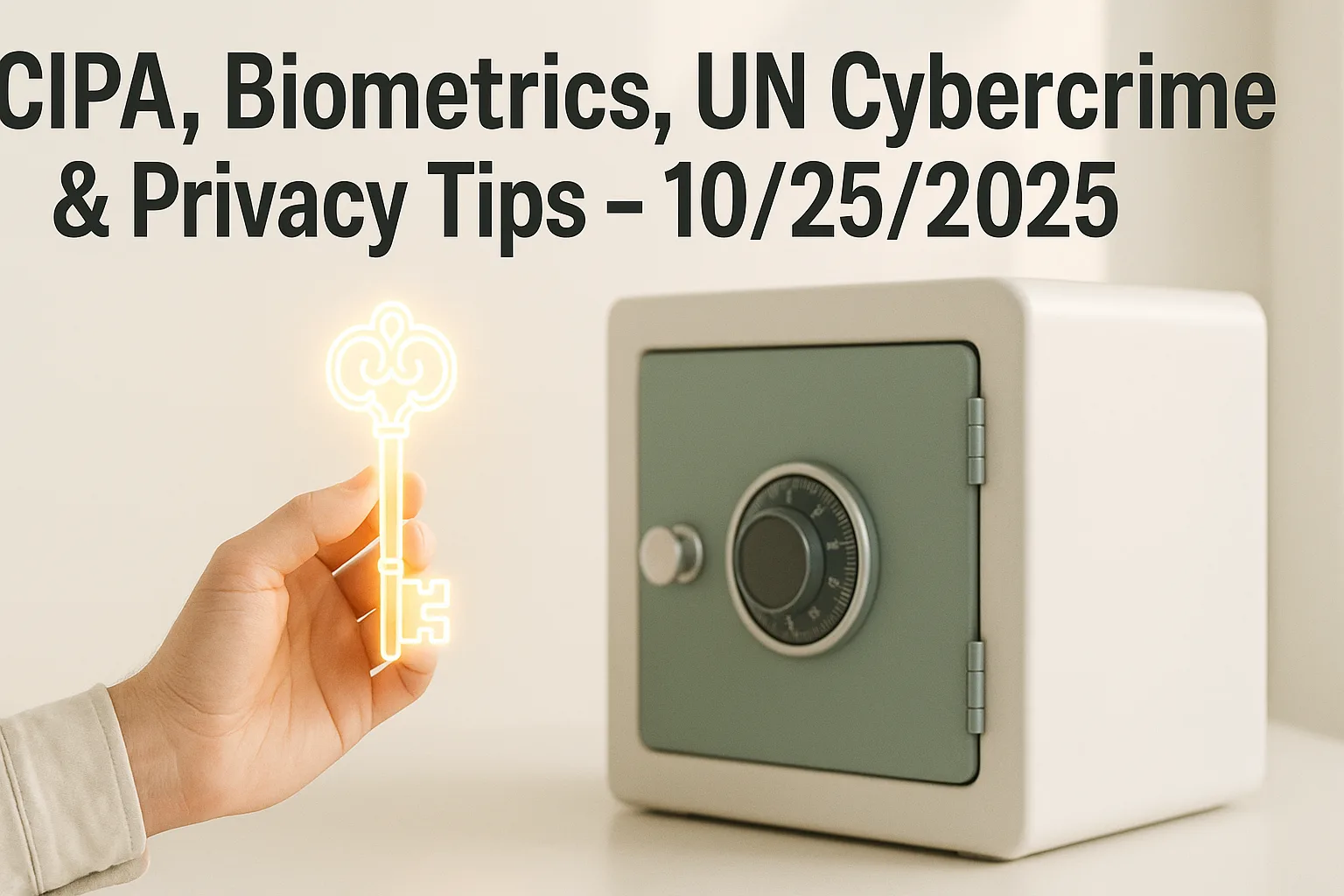 CIPA, Biometrics, UN Cybercrime & Privacy Tips – 10/25/2025
