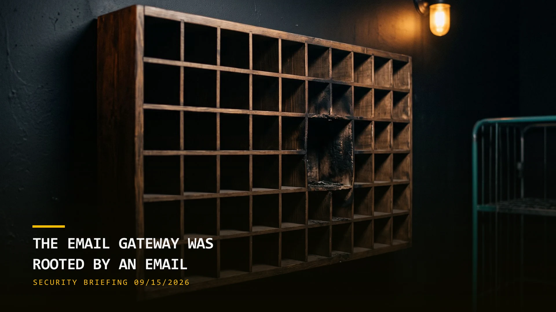 The Email Gateway Was Rooted by an Email (09/15/2026)