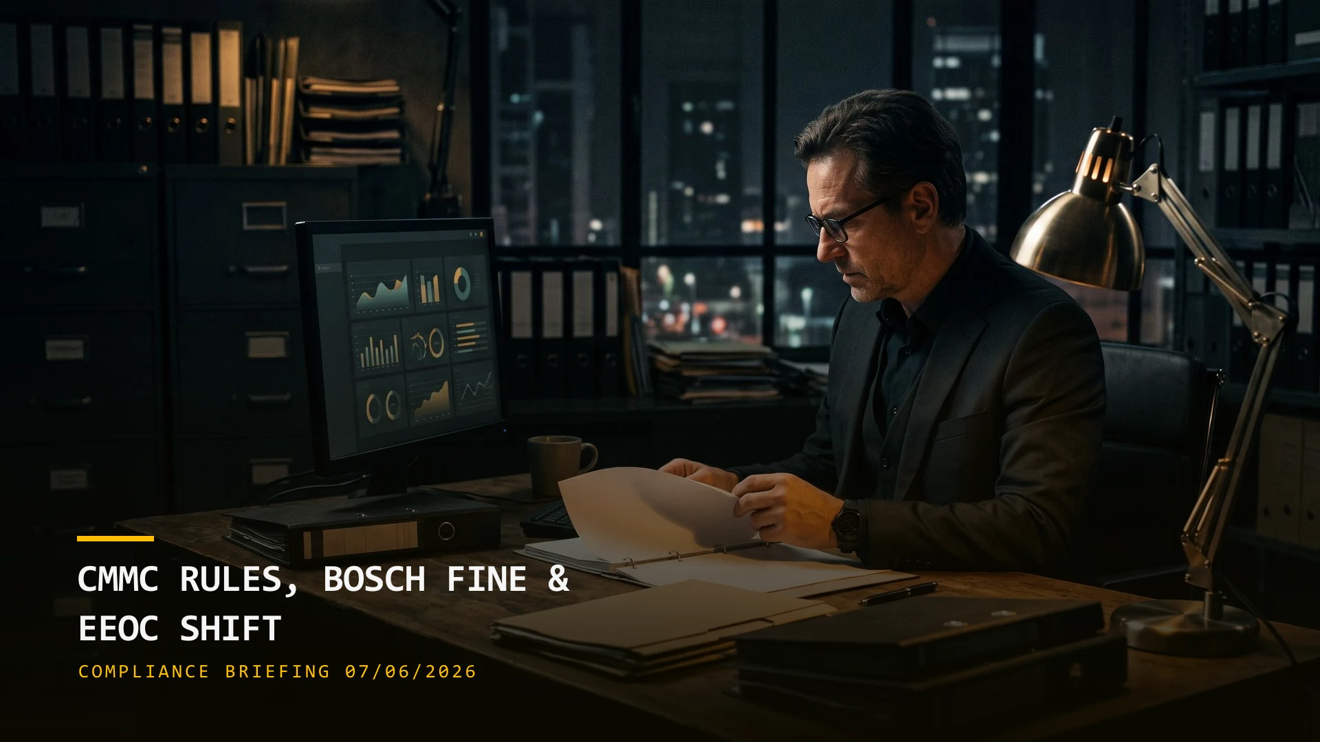 CMMC Rules, Bosch $43M Export Fine & EEOC Shift (07/06/2026)
