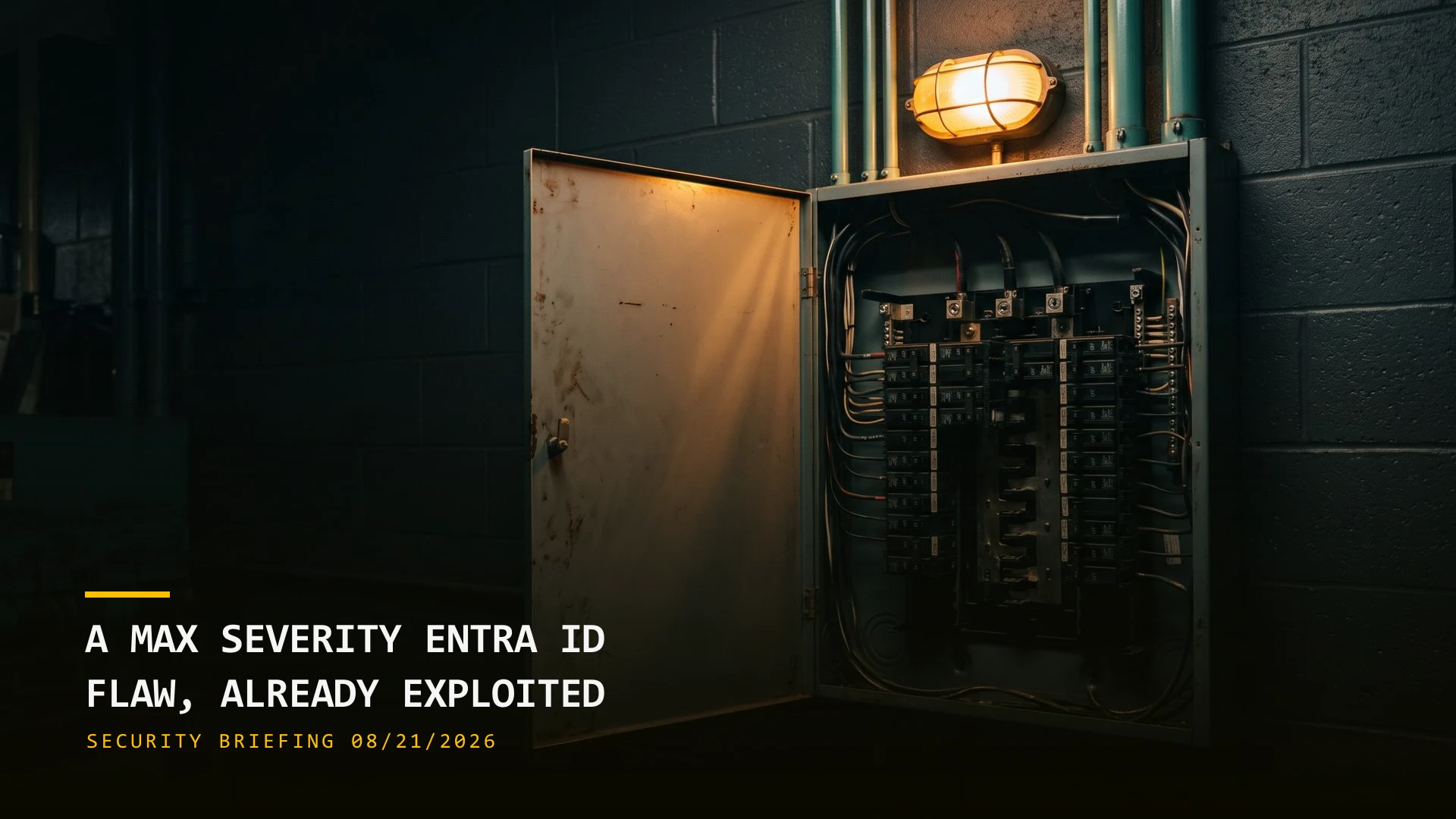 A Max-Severity Entra ID Flaw, Already Exploited (08/21/2026)