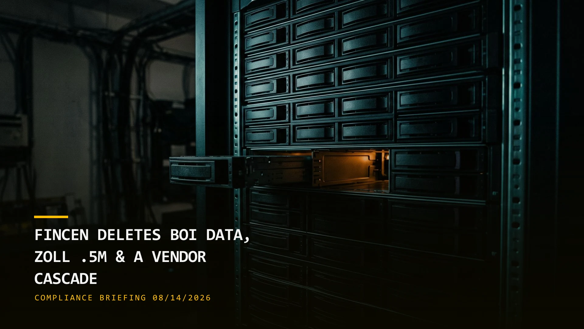 FinCEN Will Delete the Ownership Data It Collected (08/14/2026)