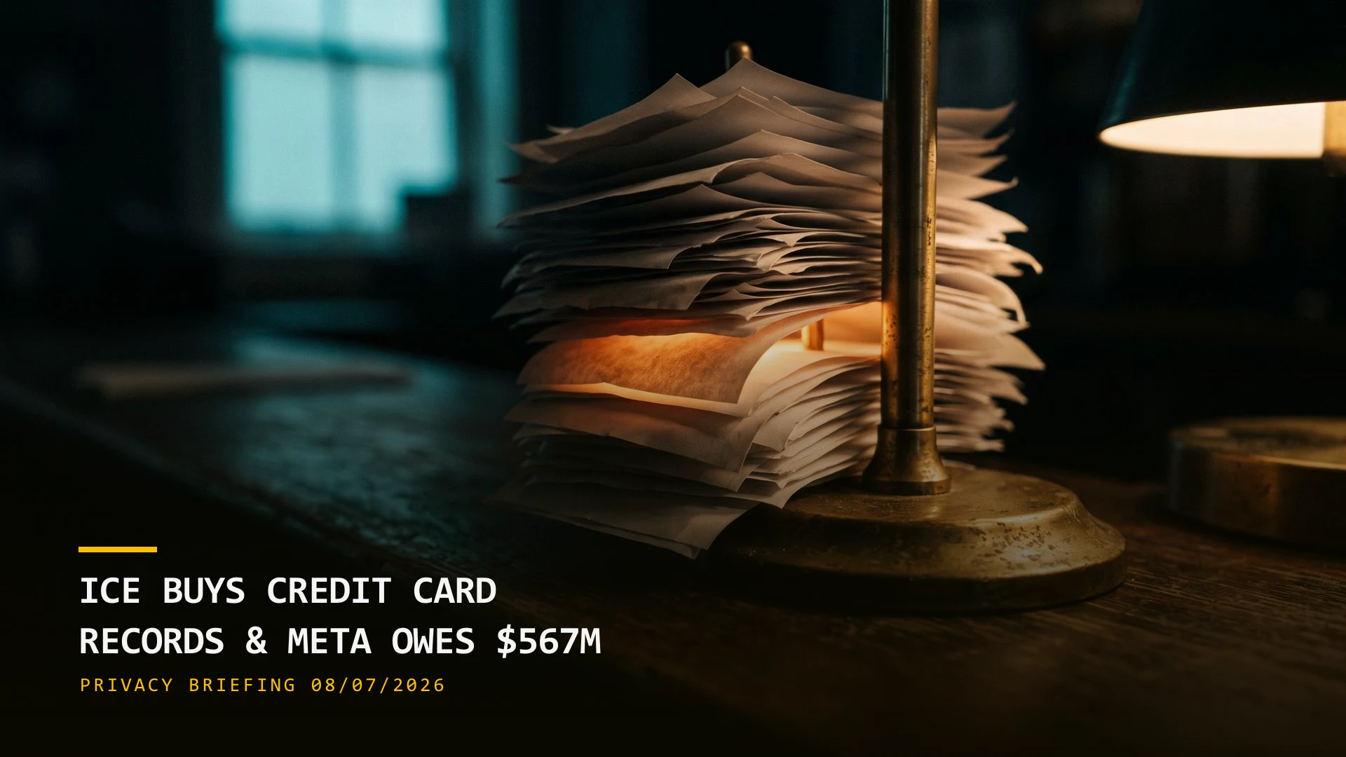 ICE Is Buying Credit Card Records, Meta Owes New Mexico $567M (08/07/2026)