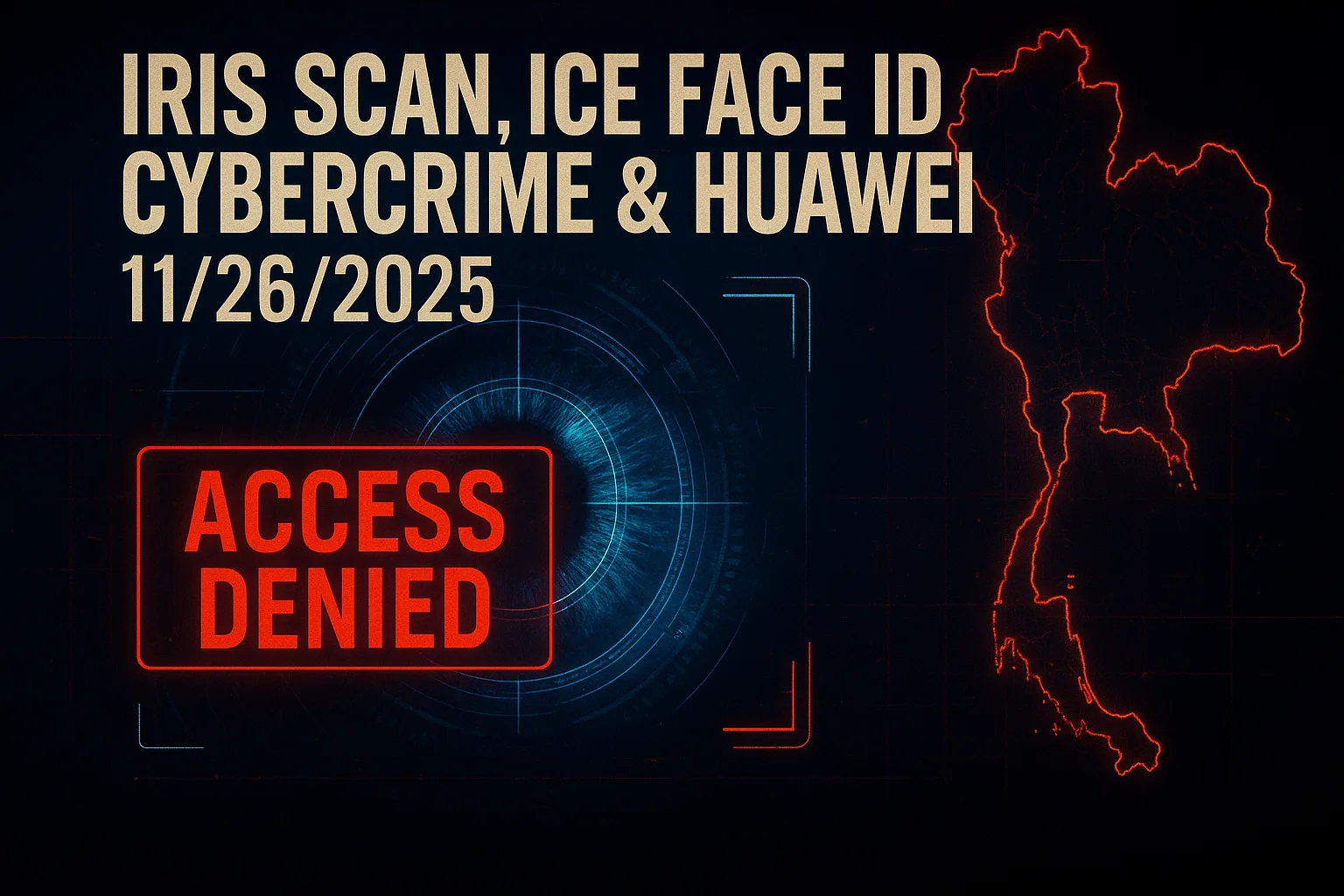 Iris Scan, ICE Face ID, Cybercrime & Huawei – 11/26/2025