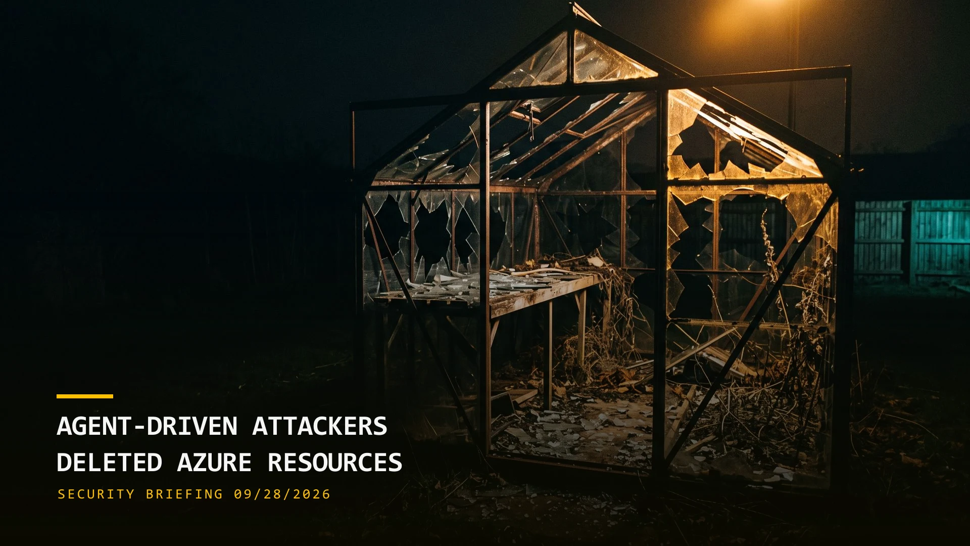 Agent-Driven Attackers Deleted Azure Resources (09/28/2026)