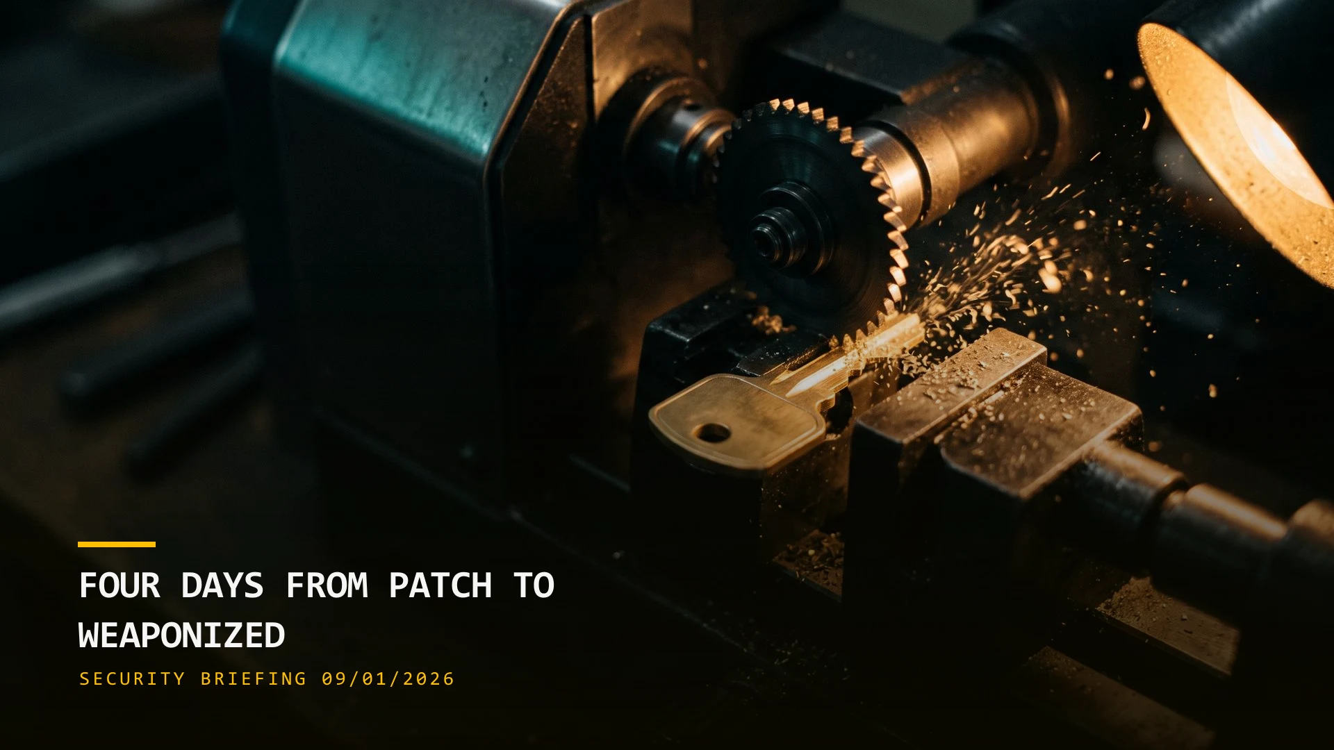 Four Days From Patch to Weaponized (09/01/2026)