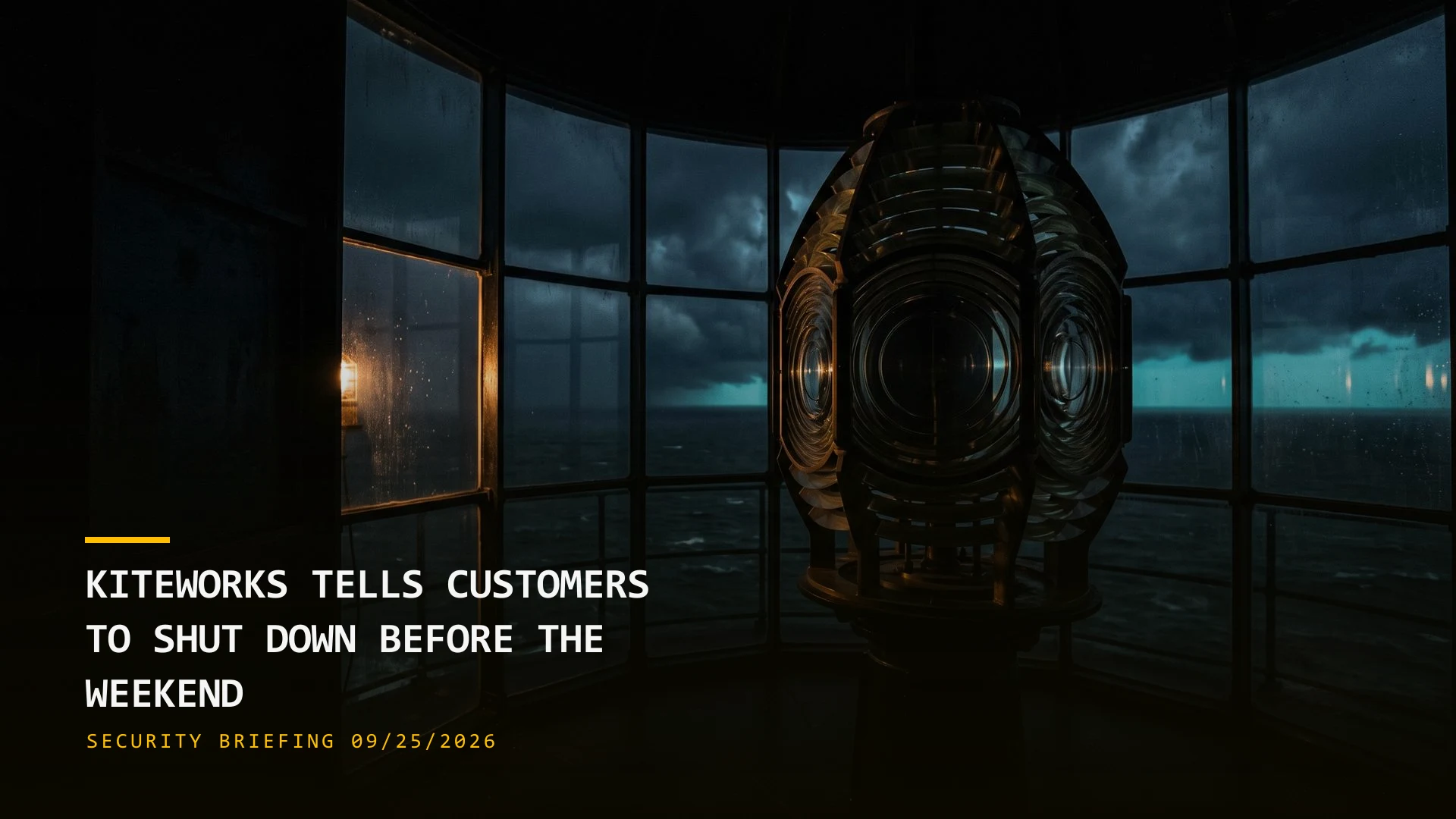 Kiteworks Says Shut It Down Before the Weekend (09/25/2026)