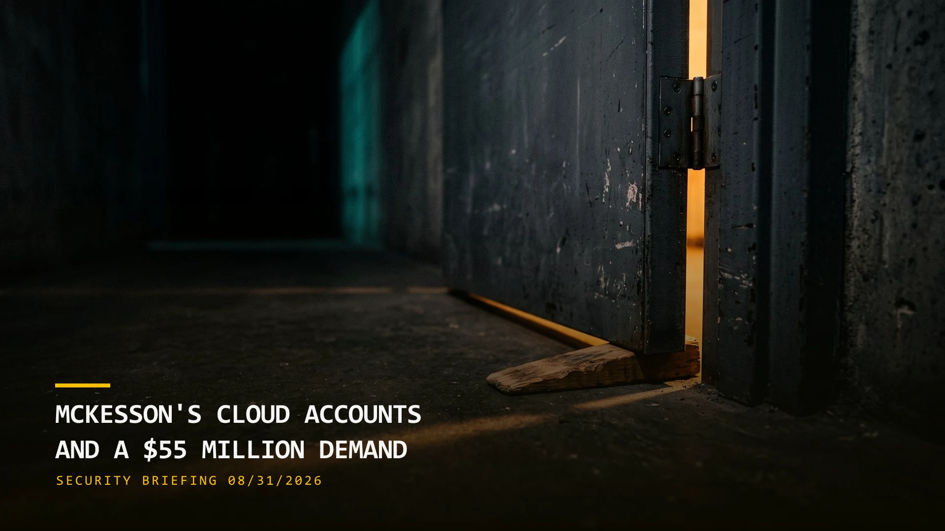 McKesson's Cloud Accounts and a $55 Million Demand (08/31/2026)