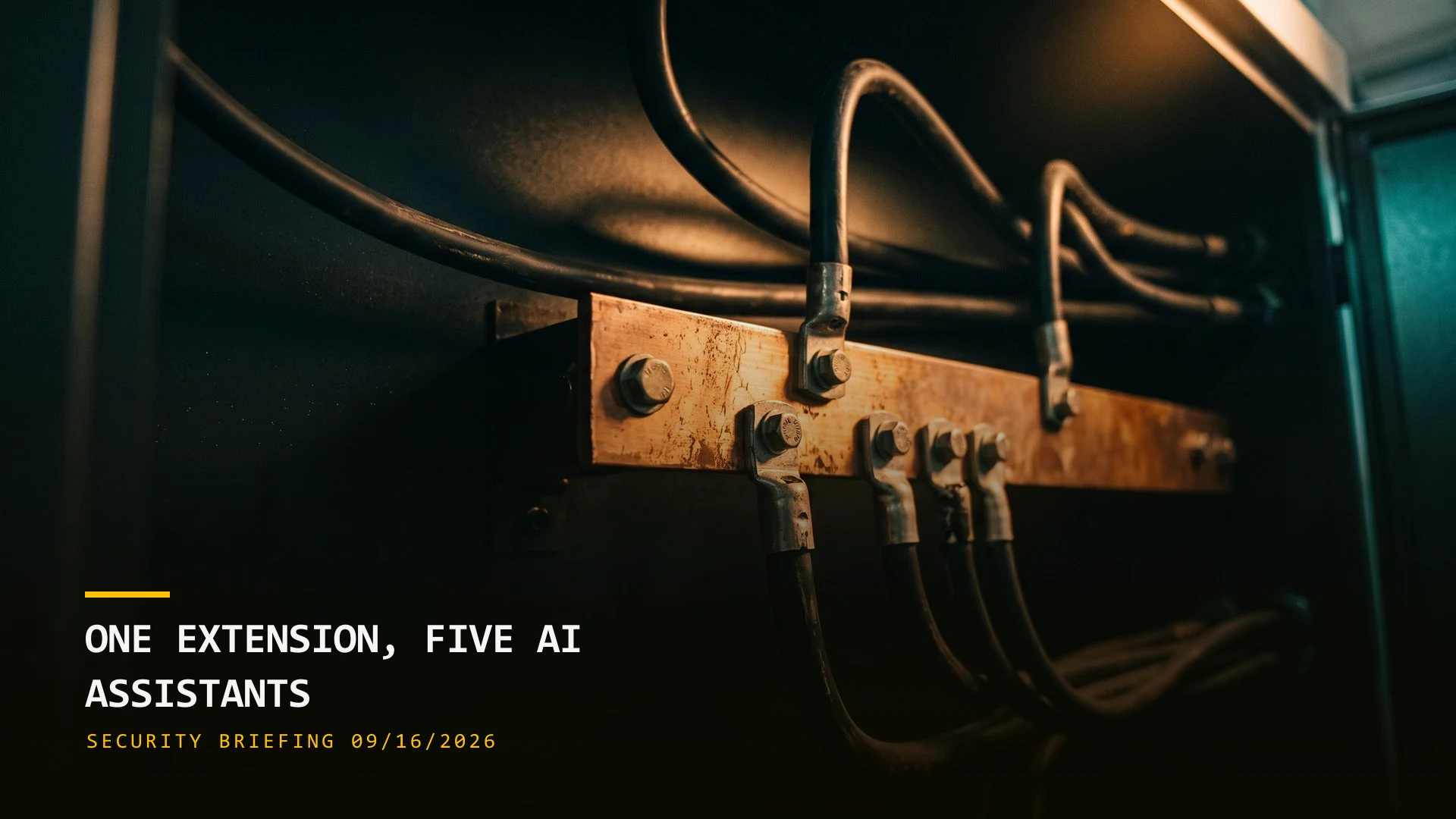 One Extension, Five AI Assistants (09/16/2026)