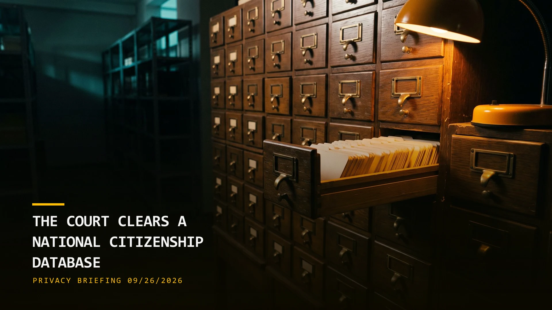 The Court Clears a Citizenship Database (09/26/2026)