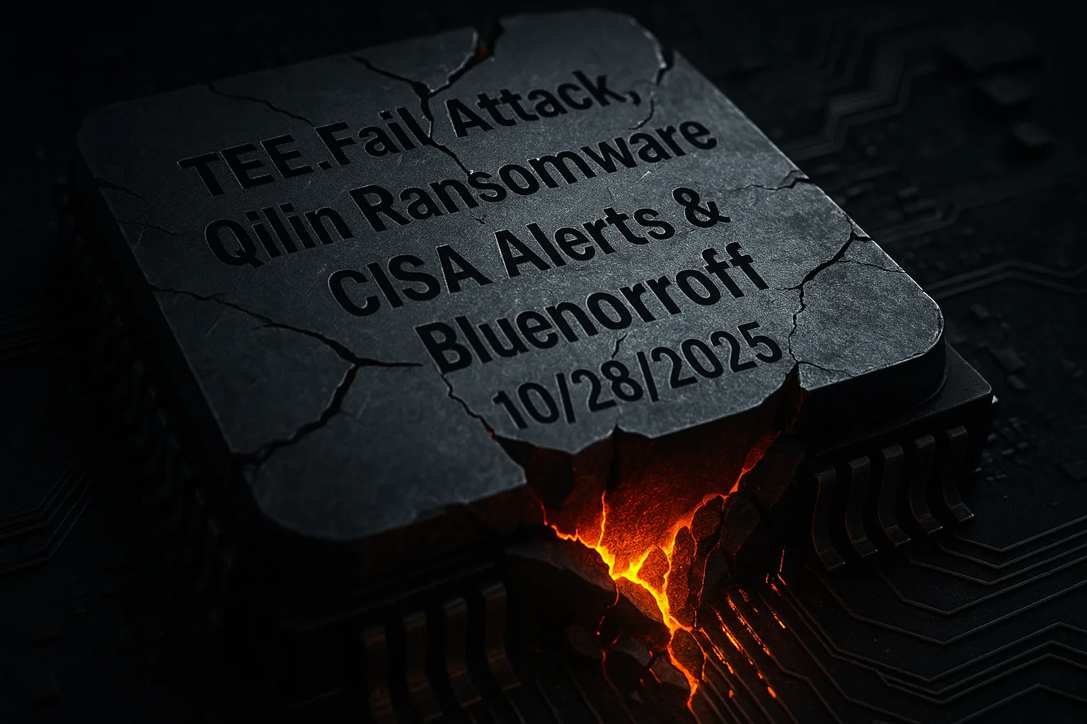 TEE.Fail Attack, Qilin Ransomware, CISA Alerts & BlueNoroff – 10/28/2025