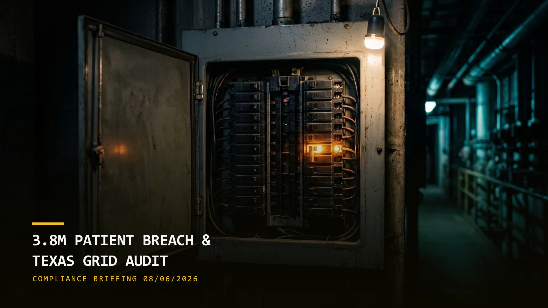 A Vendor Breach Hits 3.8M Patients, Texas Halts Data Center Hookups (08/06/2026)