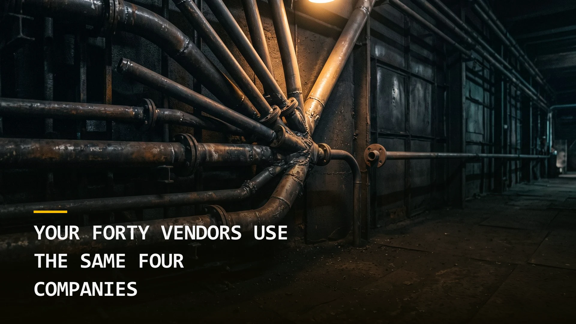 Your Forty Vendors Use the Same Four Companies