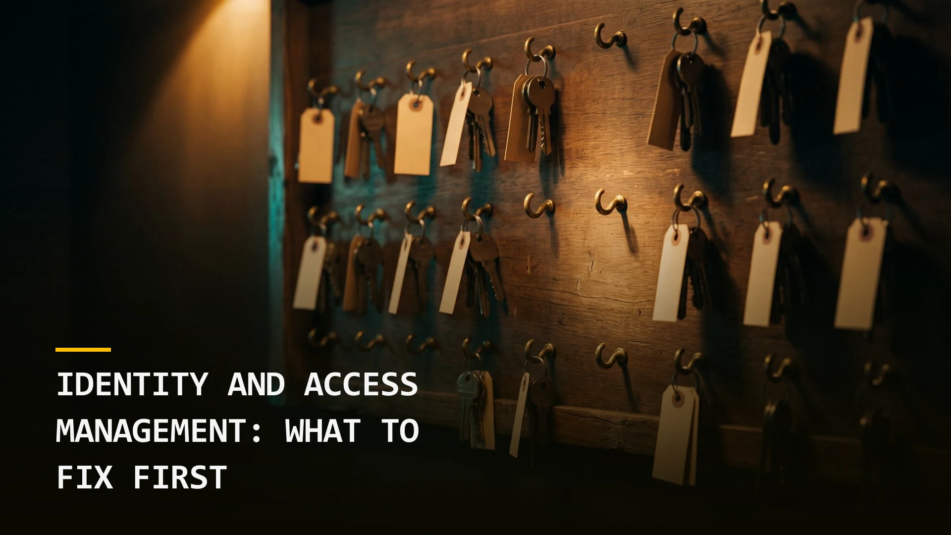 Identity and Access Management: What to Fix First