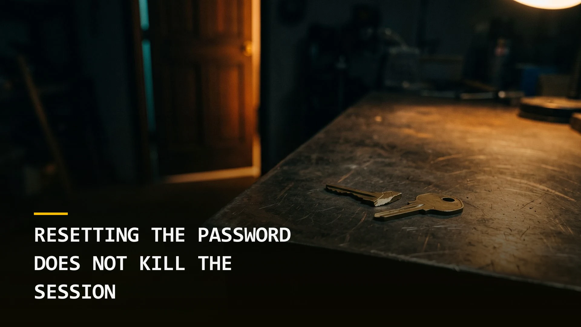 Resetting the Password Does Not Kill the Session