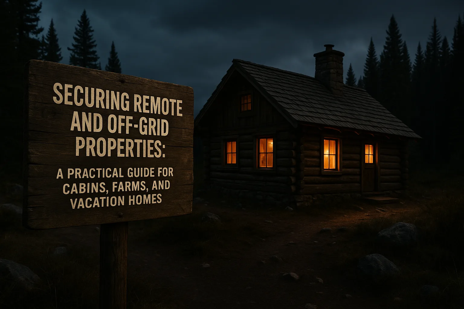 Securing Remote and Off-Grid Properties: A Practical Guide for Cabins, Farms, and Vacation Homes