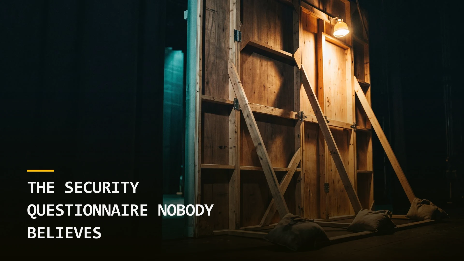 The Security Questionnaire Nobody Believes