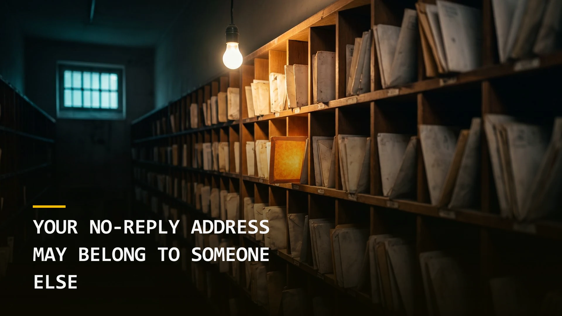Your No-Reply Address May Belong to Someone Else
