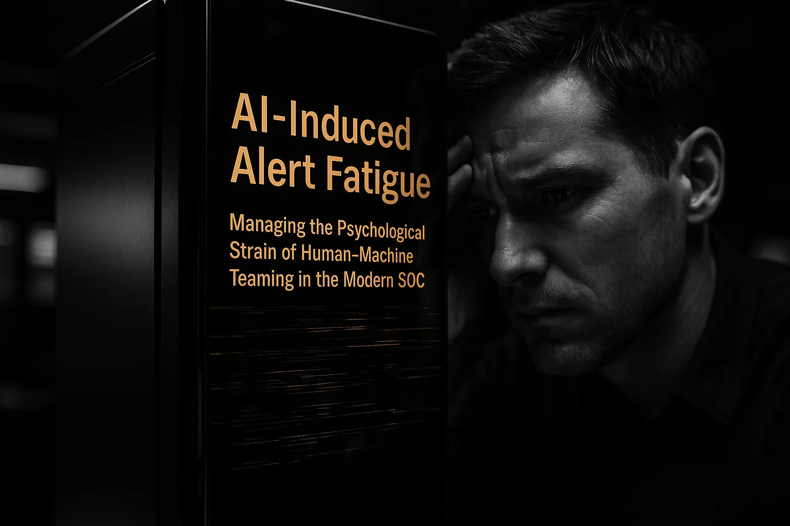 ai induced alert fatigue managing the psychological strain of human machine teaming in the modern soc