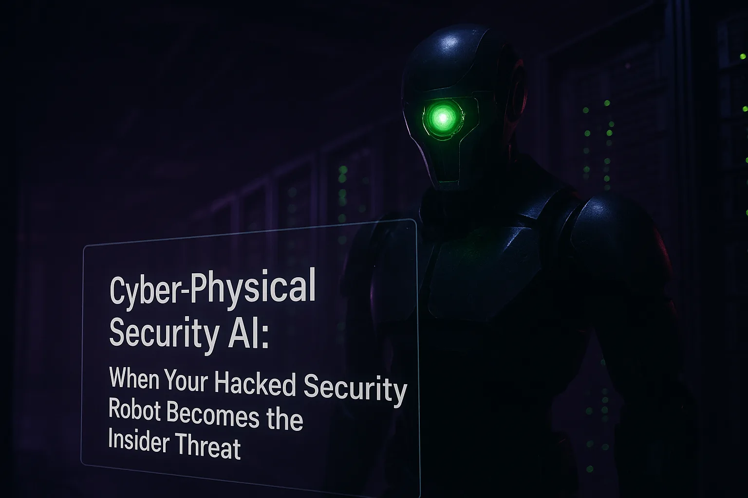 Read more about the article Cyber-Physical Security AI: When Your Hacked Security Robot Becomes the Insider Threat