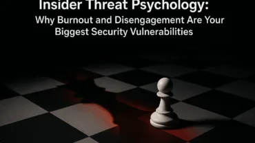insider threat psychology why burnout and disengagement are your biggest security vulnerabilities