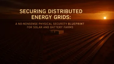 securing distributed energy grids a no nonsense physical security blueprint for solar and battery farms